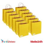 ÇANTA BÜKÜM SAPLI 18 X 8 X24 H (25AD) SARI