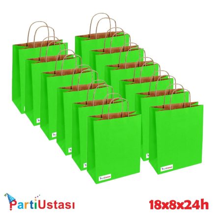 ÇANTA BÜKÜM SAPLI 18 X 8 X24 H (25AD) YEŞİL
