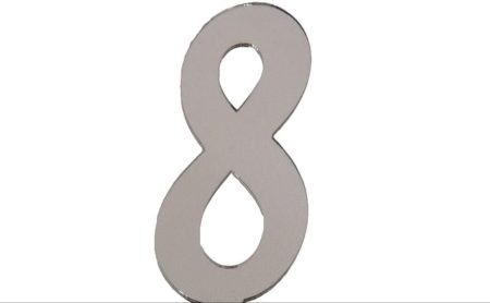 PLEKSİ 20 Lİ RAKAM GÜMÜŞ NO:8